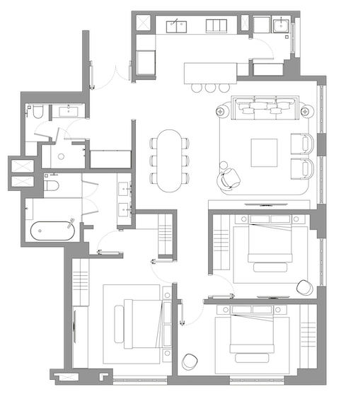 Căn H.01 · The Heritage · Tầng 2–8
